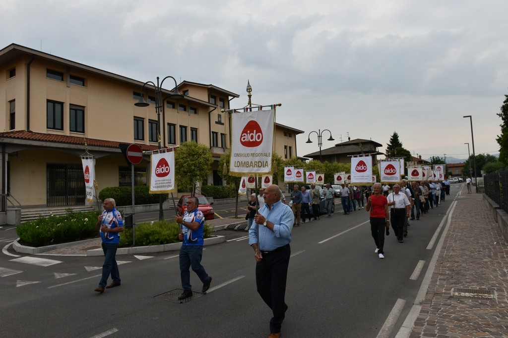 2015.06.14 40° Aido Grassobbio - Via Amerigo Vespucci presso Municipio - Mario Passetti, Ambrogio Passetti e Piero Vavassori