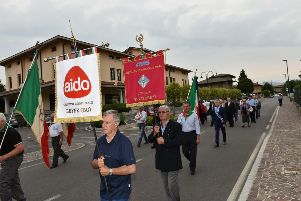 2015.06.14 40° Aido Grassobbio - Via Amerigo Vespucci presso Municipio - omaggio degli Alfieri