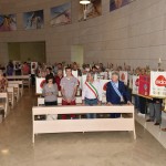 2015.06.14 - 40° Aido Grassobbio - Via Papa Giovanni XXIII - interno Chiesa Santa Famiglia di Nazaret - Assessore Manuel Bentoglio, moglie ViceSindaco Diego Rota, Sindaco Ermenegildo Epis, Pres. Combattenti & Reduci Luigi Tolotti