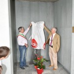 2015.06.14 - 40° Aido Grassobbio - Via Papa Giovanni XXIII  - al Cimitero - inaugurazione fiaccola - Sindaco Ermenegildo Epis e Pres. Aido Grassobbio Everardo Cividini