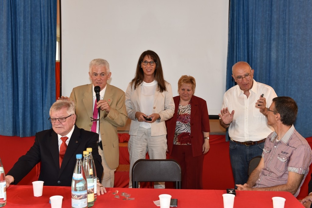 2015.06.14 - 40° Aido Grassobbio - Via Papa Giovanni XXIII  -  Sala della Comunità - ringraziamento del Presidente Aido Grassobbio all'avvocato Simonetta Sorti e prof. Giacomo Anfuso probivir Regionale e Provinciale