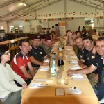 2015.06.14 - 40° Aido Grassobbio - Via Papa Giovanni XXIII  -  tensostruttura al pranzo Aido - Gruppo Paracadutisti