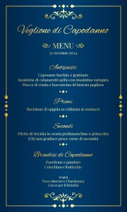 Menu di Capodanno